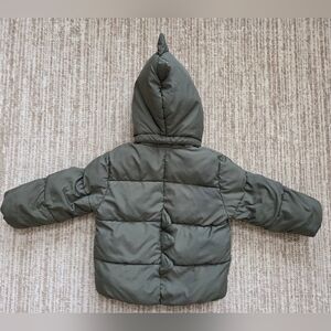H&M Dark Green Dinosaur Hooded Jacket